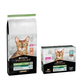 PURINA PRO PLAN Trockenfutter + 10 x 85 g Sterilised Adult Maintenance gratis!  - 14 kg Sterilised Adult Renal Plus Lachs