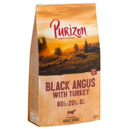 Purizon Black-Angus-Rind mit Truthahn Adult - getreidefrei - Sparpaket: 2 x 12 kg