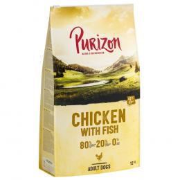 Purizon Huhn mit Fisch Adult - getreidefrei - Sparpaket: 2 x 12 kg