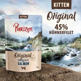 Angebot für Purizon Kitten 6 x 70 g - getreidefrei - Hühnerfilet mit Lachs - Kategorie Katzenfutter & Zubehör / Katzenfutter nass / Purizon / Kitten.  Lieferzeit: 1-2 Tage -  jetzt kaufen.