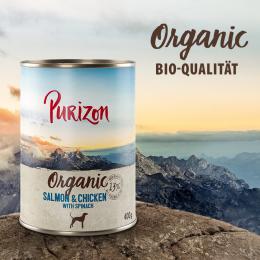 Purizon Organic 6 x 400 g - NEU Puppy Truthahn mit Karotte