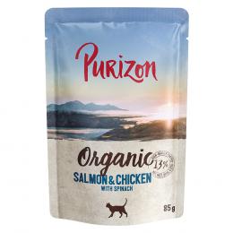 Purizon Organic 6 x 85 g - Lachs und Huhn mit Spinat