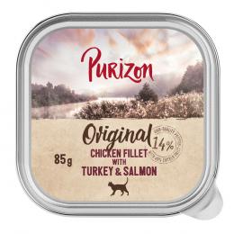Angebot für Purizon Original Schalen 24 x 85 g - Hühnerfilet mit Truthahn & Lachs - Kategorie Katzenfutter & Zubehör / Katzenfutter nass / Purizon / Sparpakete.  Lieferzeit: 1-2 Tage -  jetzt kaufen.