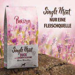 Purizon Single Meat Adult Ente mit Apfel und Lavendelblüten - 4 x 1kg