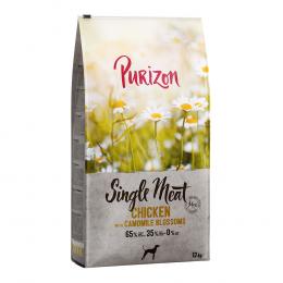 Purizon Single Meat Adult Huhn mit Kamillenblüten und Kürbis - getreidefrei - 12 kg