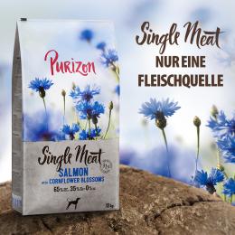 Purizon Single Meat Adult Lachs mit Spinat und Kornblumenblüten - 4 x 1 kg