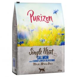 Purizon Single Meat Lachs mit Kornblumenblüten - 2 x 2,5 kg