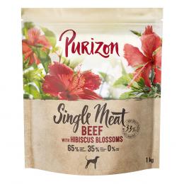 Purizon Single Meat Rind mit Hibiskusblüten - 1 kg
