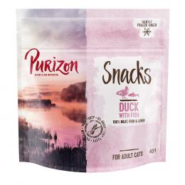 Purizon Snack Ente mit Fisch - getreidefrei -Sparpaket 3 x 40 g