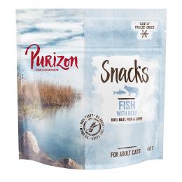Purizon Snack Fisch mit Rind - getreidefrei - Sparpaket 3 x 40 g