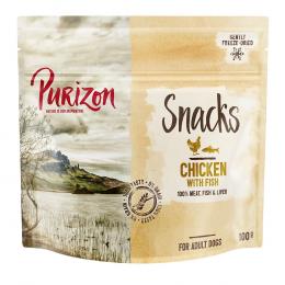 Purizon Snack Huhn mit Fisch - getreidefrei - 3 x 100 g