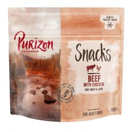 Purizon Snack Rind mit Huhn - getreidefrei - Sparpaket 3 x 100 g