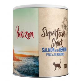 Purizon Superfood Snack 100 g - Lachs mit Hering, Erbsen & Heidelbeeren 3 x 100 g