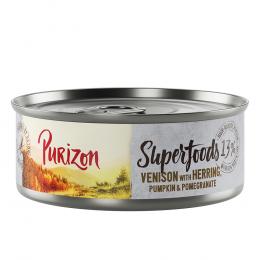 Angebot für Purizon Superfoods 12 x 70 g - Wild mit Hering, Kürbis und Granatapfel - Kategorie Katze / Katzenfutter nass / Purizon / Adult.  Lieferzeit: 1-2 Tage -  jetzt kaufen.