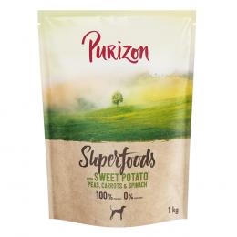 Purizon Superfoods Veggie Süßkartoffeln mit Erbsen, Karotten & Spinat - 4 x 1 kg