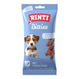 RINTI Bitties Puppy Extra Soft - Sparpaket: 6 x 75 g Huhn & Rind