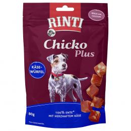 RINTI Chicko Plus Käse & Ente Würfel - 12 x 80 g
