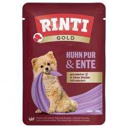 RINTI Gold 10 x 100 g - Huhn Pur & Ente