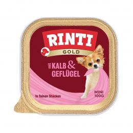 Rinti Gold Mini Kalb und Geflügel 16x100g
