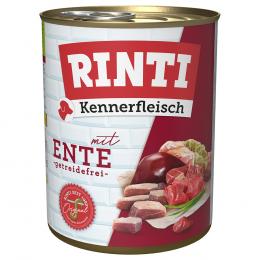 Angebot für RINTI Kennerfleisch 1 x 800 g - mit Ente - Kategorie Hund / Hundefutter nass / RINTI / RINTI Kennerfleisch.  Lieferzeit: 1-2 Tage -  jetzt kaufen.