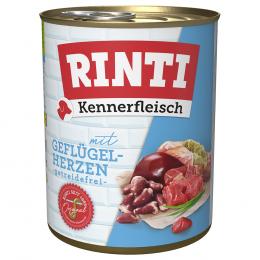 Angebot für RINTI Kennerfleisch 1 x 800 g - mit Geflügelherzen - Kategorie Hund / Hundefutter nass / RINTI / RINTI Kennerfleisch.  Lieferzeit: 1-2 Tage -  jetzt kaufen.