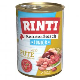 Angebot für RINTI Kennerfleisch Junior - 6 x 400 g Pute - Kategorie Hundefutter & Zubehör / Hundefutter nass / RINTI / RINTI Kennerfleisch.  Lieferzeit: 1-2 Tage -  jetzt kaufen.