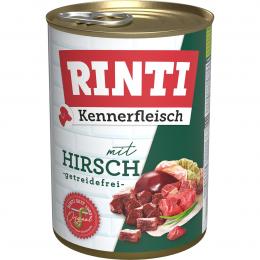 Rinti Kennerfleisch mit Hirsch 24x400g