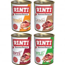 Rinti Kennerfleisch Mix Lamm und Huhn und Ente und Wild 24x400g