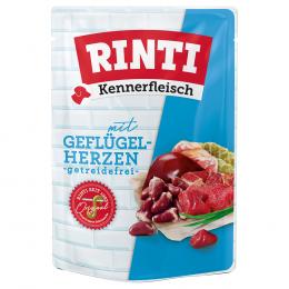 RINTI Kennerfleisch Pouches 10 x 400 g - Geflügelherzen