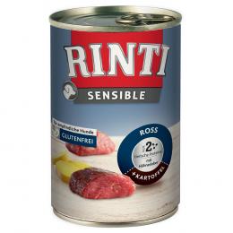 RINTI Sensible 6 x 400 g - Ross, Hühnerleber & Kartoffel