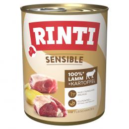 Angebot für RINTI Sensible 6 x 800 g - Lamm & Kartoffel - Kategorie Hund / Hundefutter nass / RINTI / Rinti Sensible.  Lieferzeit: 1-2 Tage -  jetzt kaufen.