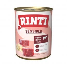Rinti Sensible Rind und Reis 6x800g