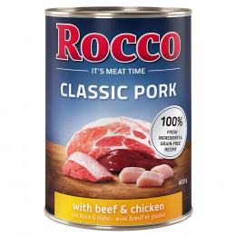 Rocco Classic Pork 6 x 400g Rind & Huhn