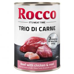 Rocco Classic Trio di Carne - 24 x 400 g - Rind, Huhn & Kalb