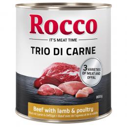 Rocco Classic Trio di Carne - 24 x 800 g - Rind, Lamm & Geflügel