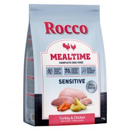 Rocco Mealtime Sensitive - reich an frischer Pute und frischem Huhn 1 kg - Jetzt testen!!