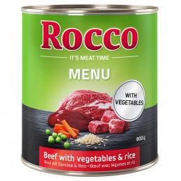 Rocco Menü 6 x 800 g - Rind, Gemüse & Reis