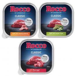 Rocco Probiermix 9 x 300 g - Classic 1: Rind pur, Rind/Pansen, Rind/Geflügelherzen