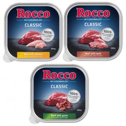 Rocco Probiermix 9 x 300 g - Classic 2: Rind/Lamm, Rind/Huhn, Rind/Wild