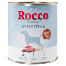 Rocco Sensitive 6 x 400 g / 800 g Neue Rezeptur - 6 x 800 g: Lamm mit Reis