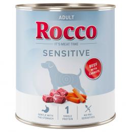 Rocco Sensitive 6 x 400 g / 800 g Neue Rezeptur - 6 x 800 g: Rind mit Möhren