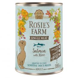 Rosie's Farm Single Meat Adult 6 x 395 g - Fisch & Reis