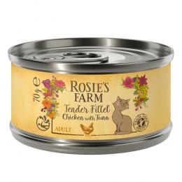 Rosie's Farm Tender Filet 24 x 70 g - Huhn mit Thunfisch