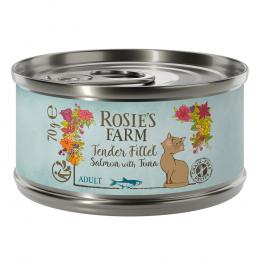 Rosie's Farm Tender Filet 24 x 70 g - Lachs mit Thunfisch