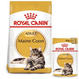 ROYAL CANIN ADULT Maine Coon 2kg + Nassfutter in Soße 12x85g