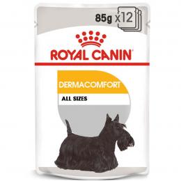 ROYAL CANIN DERMACOMFORT Nassfutter für Hunde mit empfindlicher Haut 12x85g