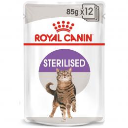 ROYAL CANIN STERILISED Nassfutter in Soße für kastrierte Katzen 12x85g