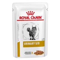 Royal Canin Veterinary Feline Urinary S/O in Soße oder Mousse - Häppchen in Soße (12 x 85 g)