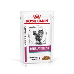 ROYAL CANIN® Veterinary RENAL FISCH Nassfutter für Katzen 12x85g