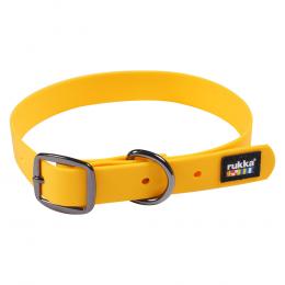 Rukka Biodipro Halsband, gelb - Größe: S: 28 - 35 cm Halsumfang, 15 mm breit